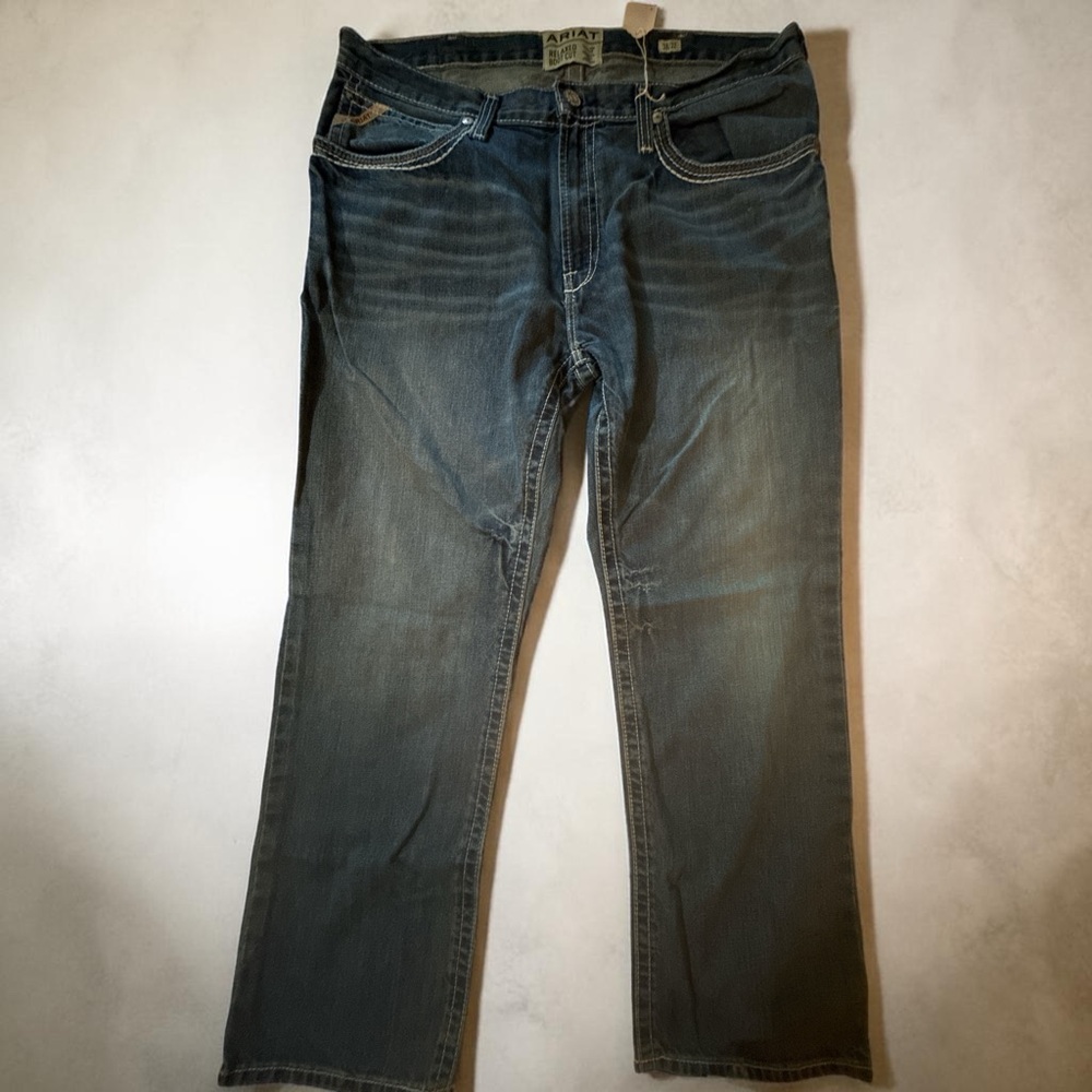Ariat Men's Faded Indigo Boot Cut Jeans